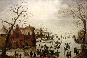 Hendrick Avercamp Winter Scene oil painting artist